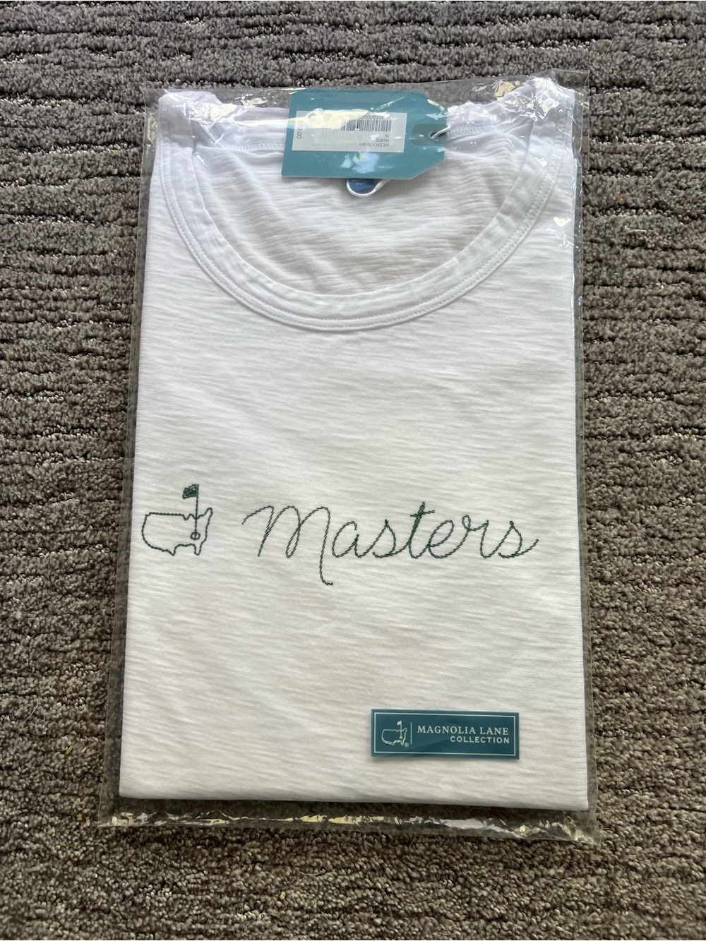 Womens White 'Masters' Graphic Tee